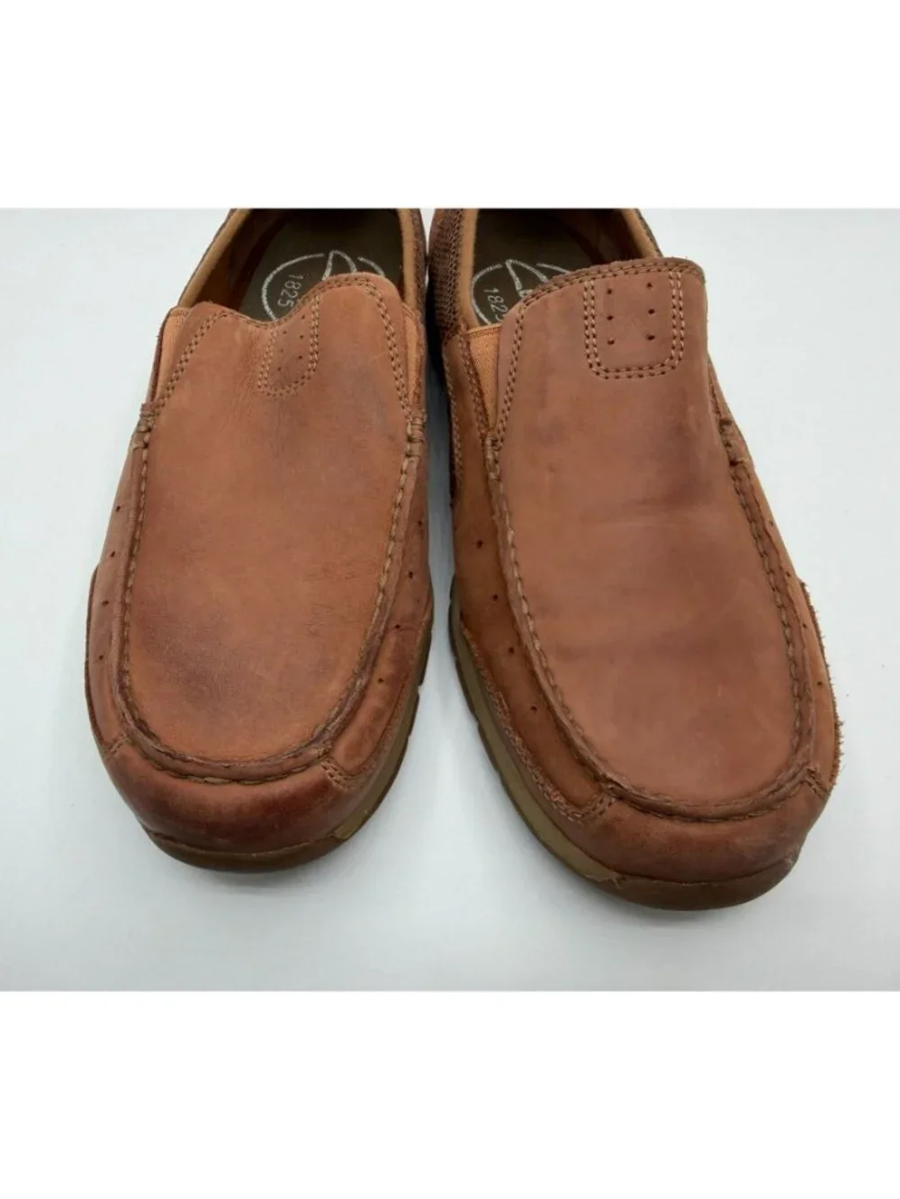 Clarks Ramada Spanish Loafers Men Size 9.5M Brown Leather Casual Slip-on Shoes